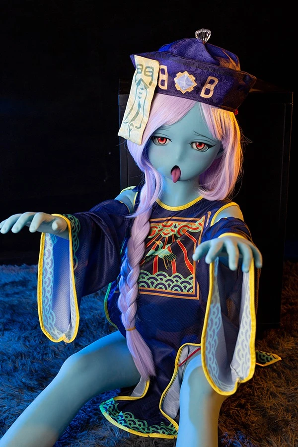 Cute Blue Skin Tone Zombie Sex Doll Kira 145cm