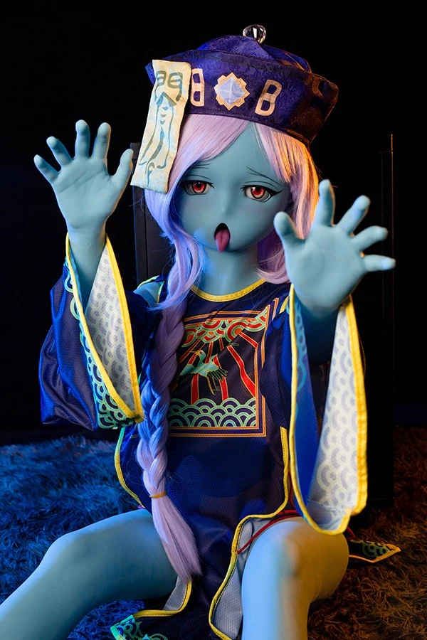 Cute Blue Skin Tone Zombie Sex Doll Kira 145cm