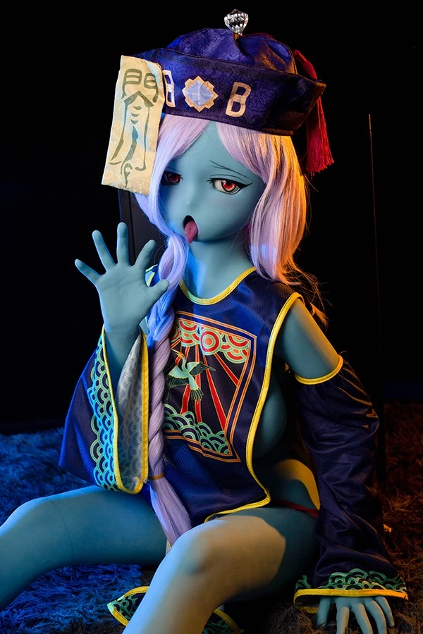 Cute Blue Skin Tone Zombie Sex Doll Kira 145cm