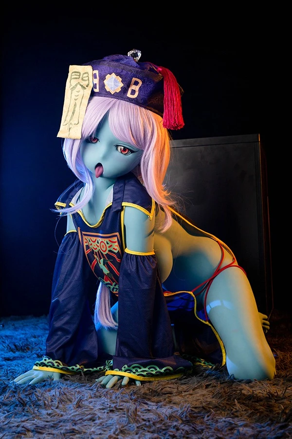 Cute Blue Skin Tone Zombie Sex Doll Kira 145cm