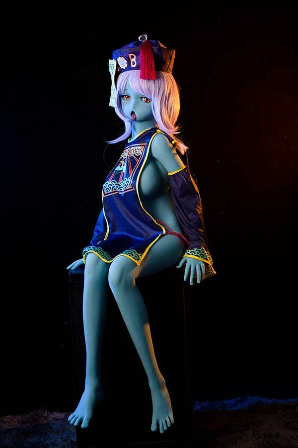 Cute Blue Skin Tone Zombie Sex Doll Kira 145cm