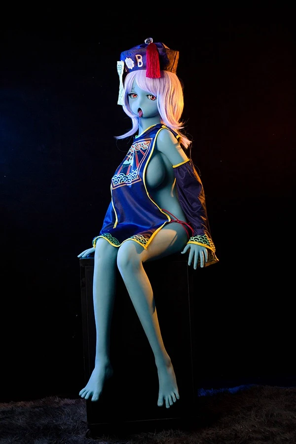 Cute Blue Skin Tone Zombie Sex Doll Kira 145cm