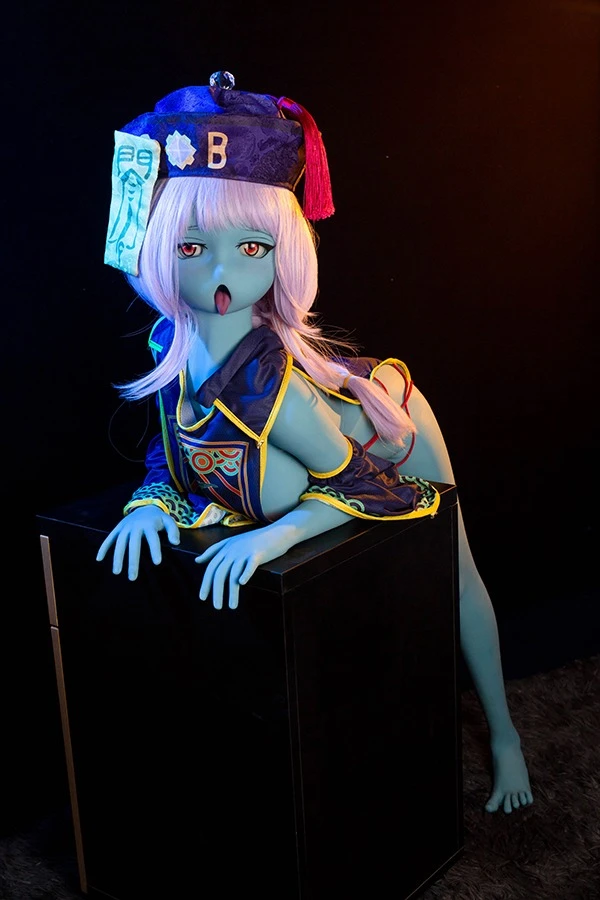 Cute Blue Skin Tone Zombie Sex Doll Kira 145cm