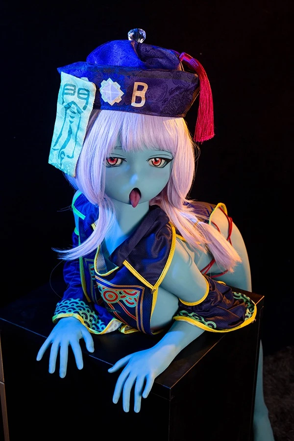 Cute Blue Skin Tone Zombie Sex Doll Kira 145cm