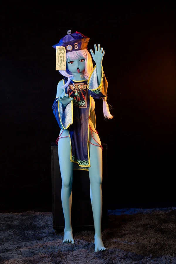 Cute Blue Skin Tone Zombie Sex Doll Kira 145cm