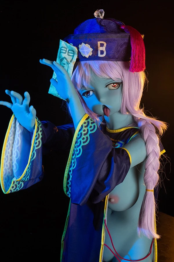 Cute Blue Skin Tone Zombie Sex Doll Kira 145cm