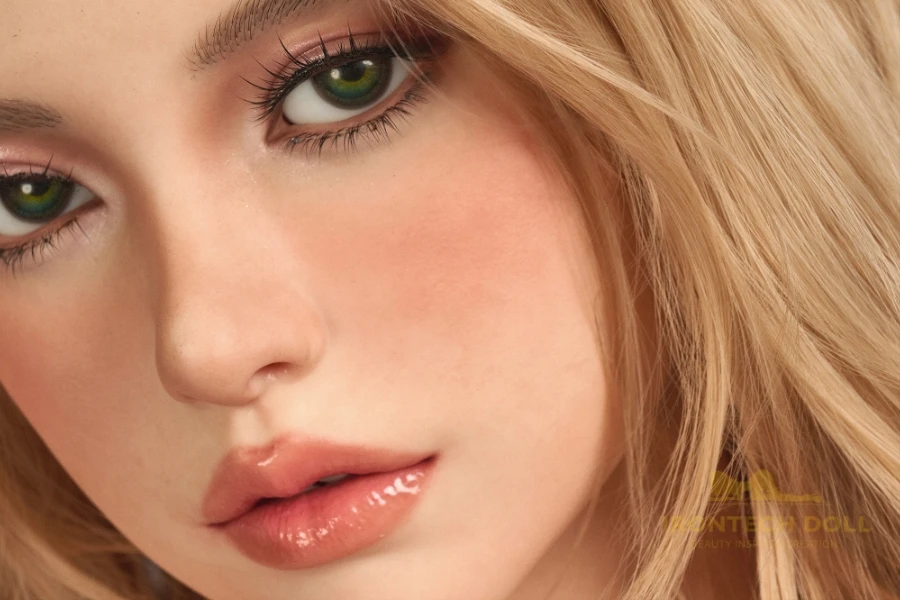Blonde Big Booty Silicone Sex Doll Eileen 164cm, ROS MAX Head S40 (Movable Jaw With Oral Structure)
