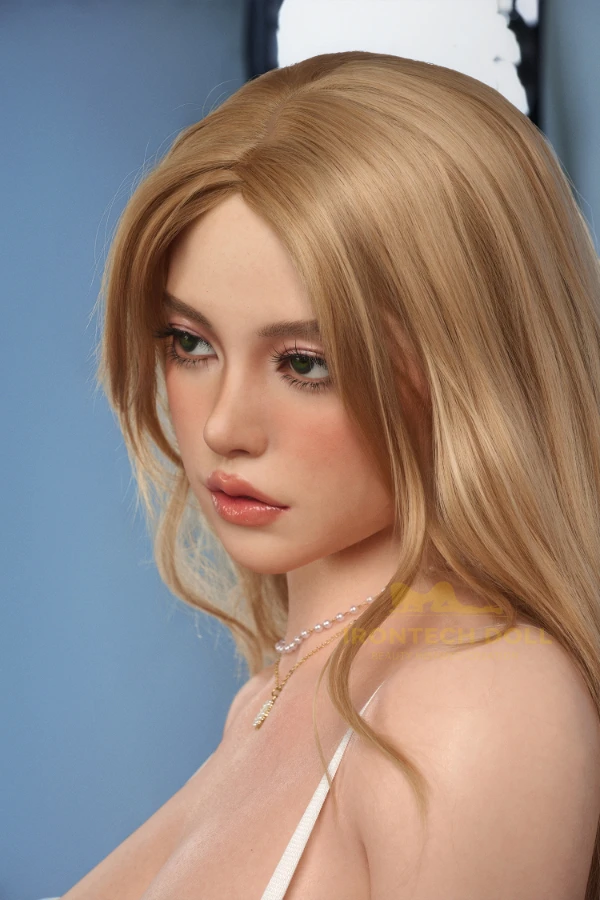 Blonde Big Booty Silicone Sex Doll Eileen 164cm, ROS MAX Head S40 (Movable Jaw With Oral Structure)