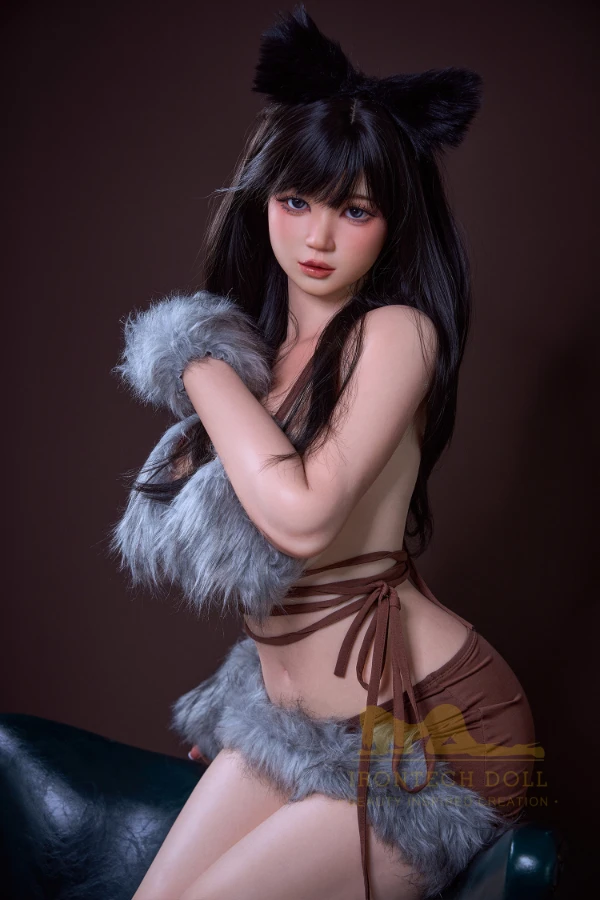 Cute Brunette Asian Chinese Silicone Sex Doll Emily 165cm