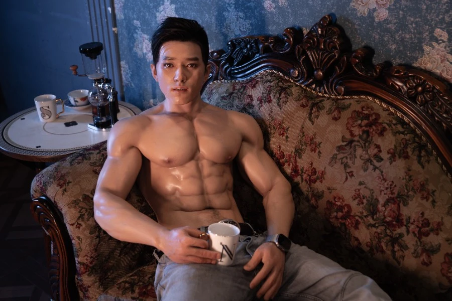 Lifelike Tall Asian Silicone Male Sex Doll Hogan 180cm