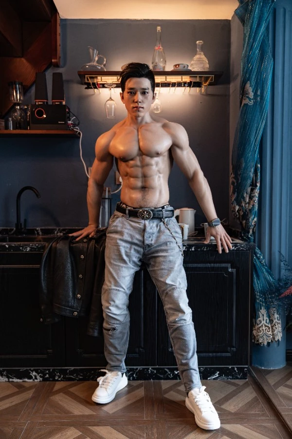 Lifelike Tall Asian Silicone Male Sex Doll Hogan 180cm