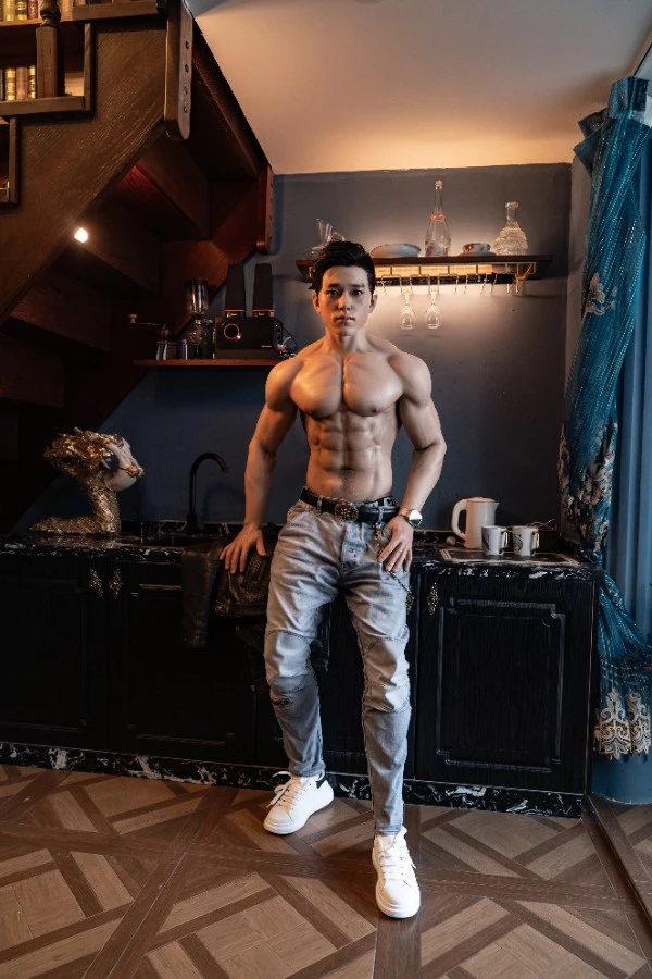 Lifelike Tall Asian Silicone Male Sex Doll Hogan 180cm