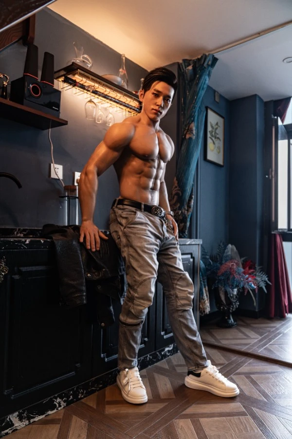 Lifelike Tall Asian Silicone Male Sex Doll Hogan 180cm