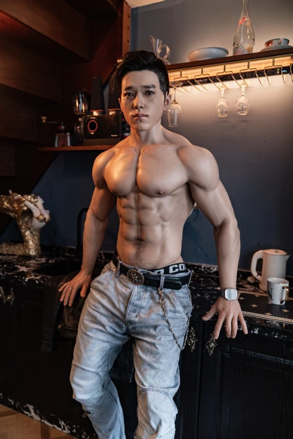 Lifelike Tall Asian Silicone Male Sex Doll Hogan 180cm