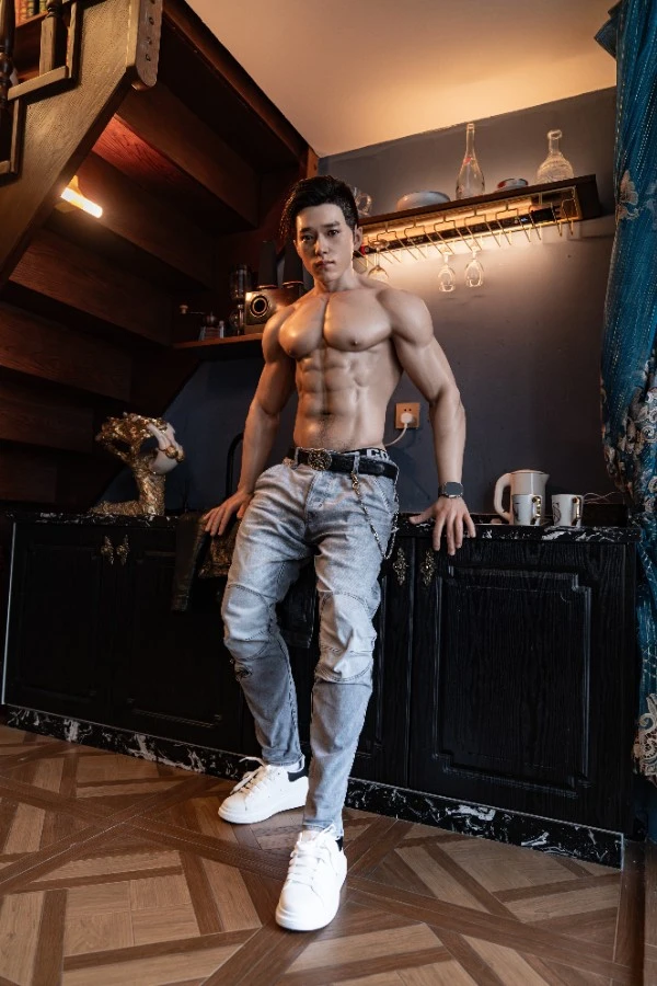 Lifelike Tall Asian Silicone Male Sex Doll Hogan 180cm