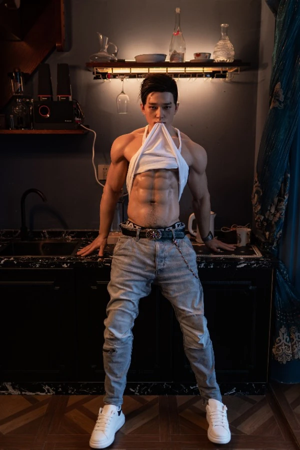 Lifelike Tall Asian Silicone Male Sex Doll Hogan 180cm