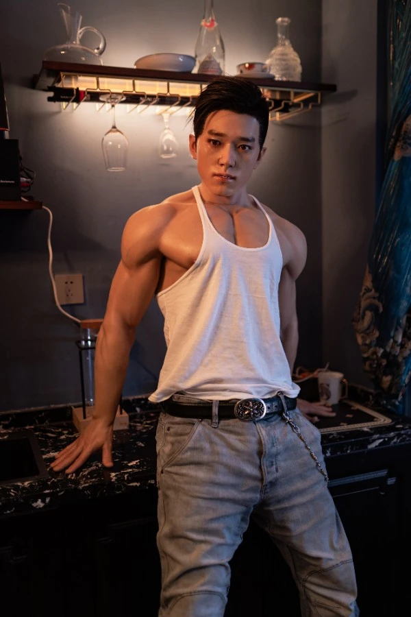 Lifelike Tall Asian Silicone Male Sex Doll Hogan 180cm