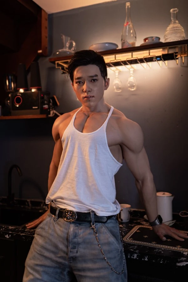 Lifelike Tall Asian Silicone Male Sex Doll Hogan 180cm