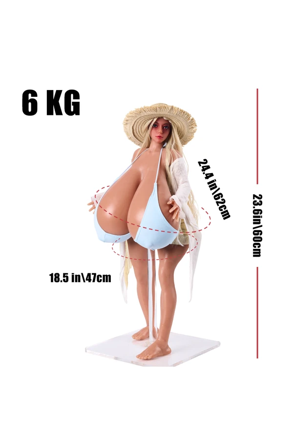Silicone Sexy Giant Breast Sex Doll Madzis 60cm (Free Clothes)