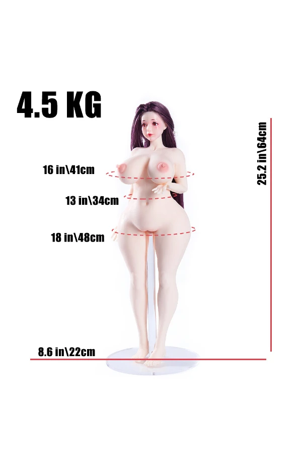 Japan Hentai Anime Mature Beautiful Sex Doll Niimi Keiko 64cm (Free Clothes)