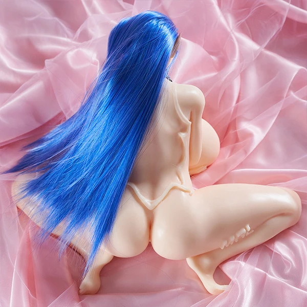Blue Hair Anime Masturbation Sex Doll Ling (Includes Hair Transplant)