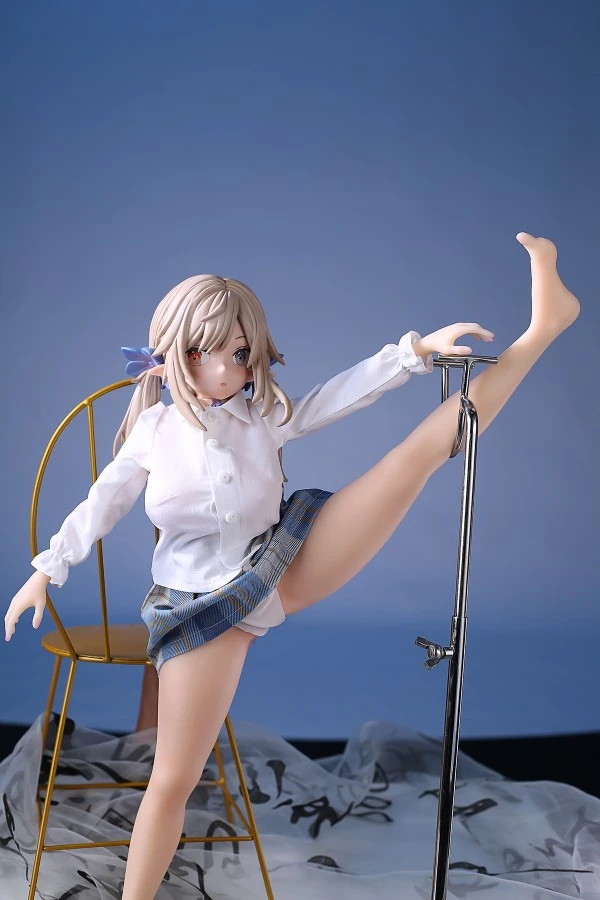 Cute Silicone Elf Sex DollEmilia 50cm (Free Clothes and Shoes)