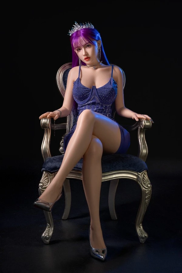 Purple Hair Big Butt Silicone Sex Doll Daphne 165cm (Movable Jaw With Oral Structure)