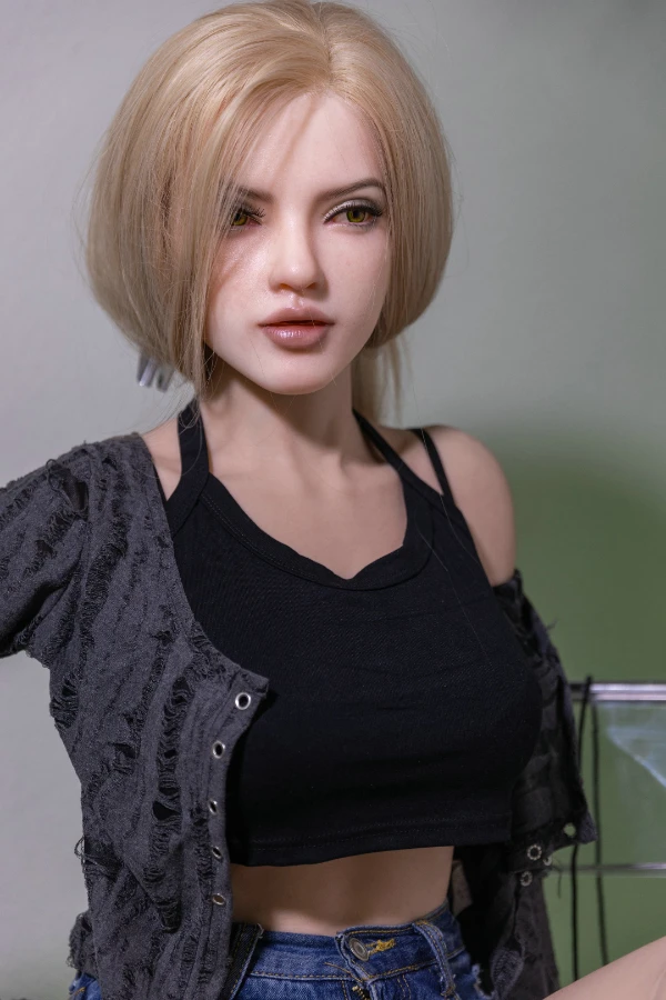 High End Silicone Blonde Sex Doll Vanya 166cm