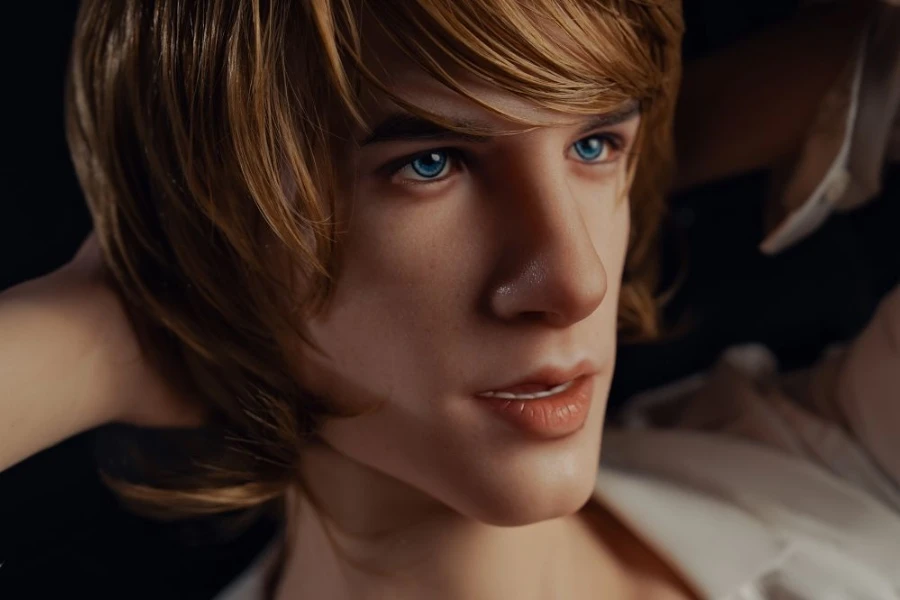 Handsome Elegant Blonde Silicone Male Sex Doll Richard 175cm (Movable Jaw With Oral Structure)