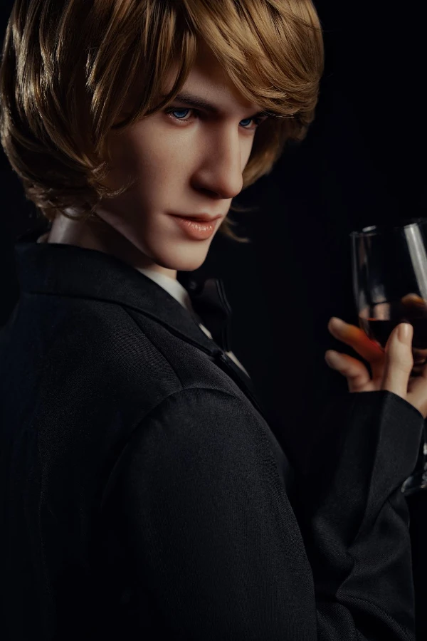 Handsome Elegant Blonde Silicone Male Sex Doll Richard 175cm (Movable Jaw With Oral Structure)