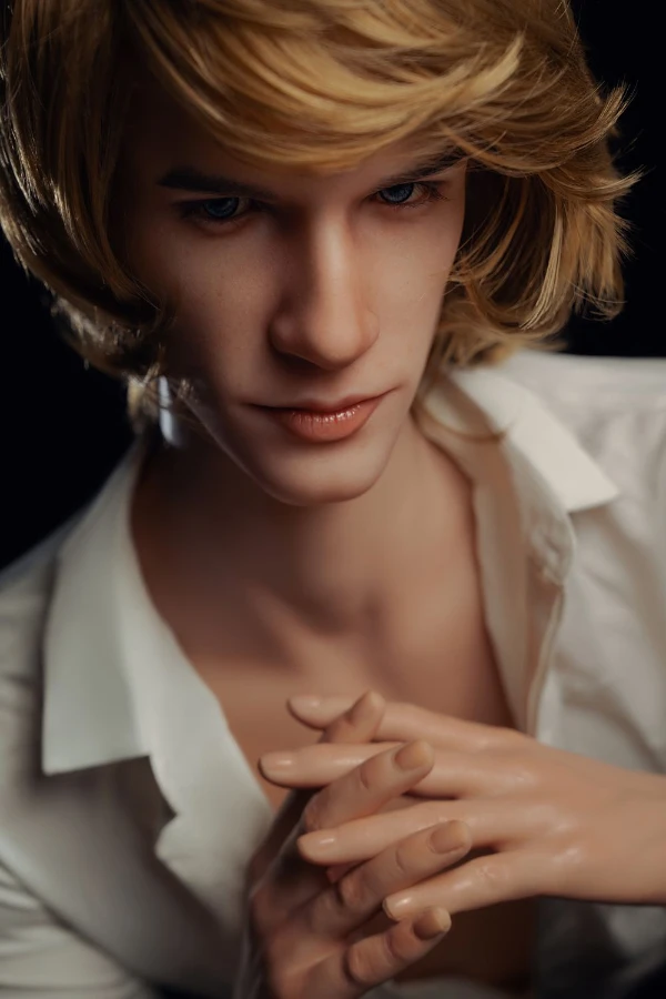 Handsome Elegant Blonde Silicone Male Sex Doll Richard 175cm (Movable Jaw With Oral Structure)