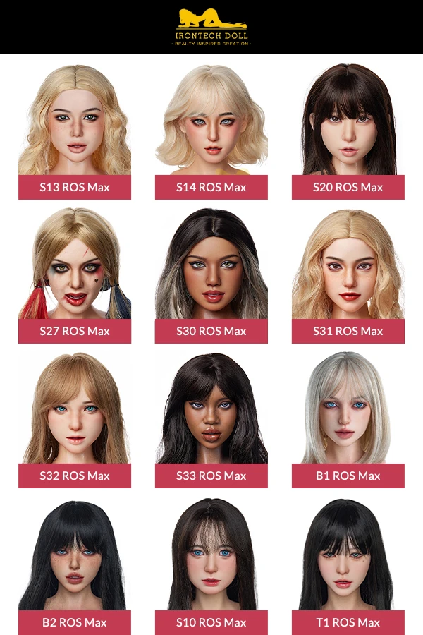 Irontech Doll ROS MAX Silicone Head (Movable Jaw With Oral Structure)