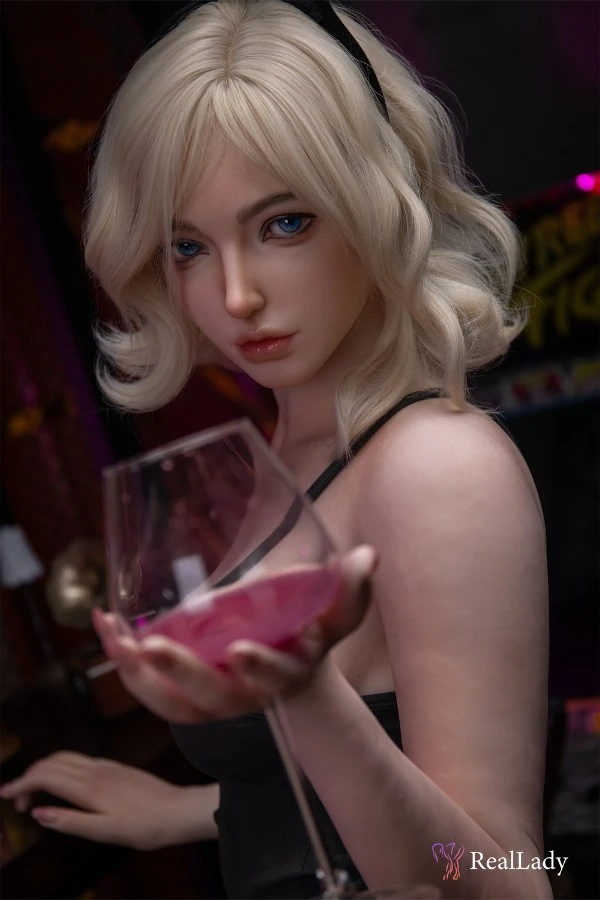Blonde Curly Hair Tall Sex Doll Kaia 170cm