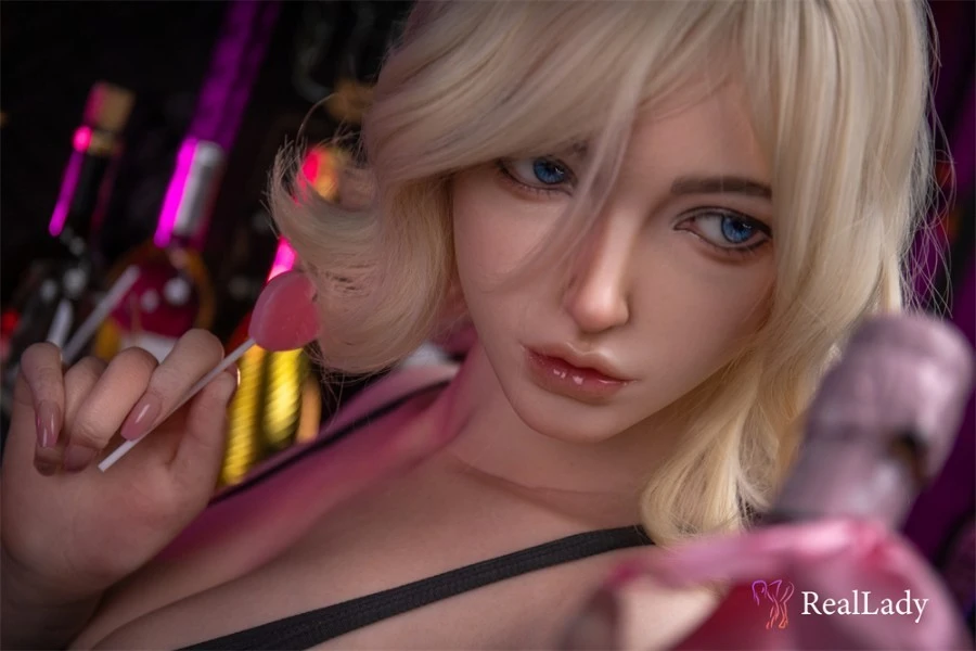 Blonde Curly Hair Tall Sex Doll Kaia 170cm