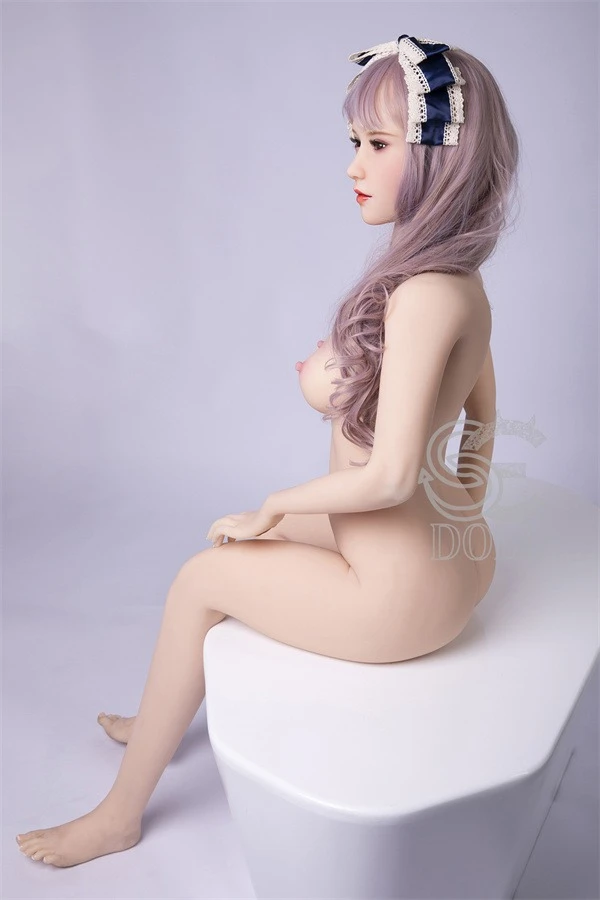 Lifelike Pink Long Hair Sex Doll Arianna 163cm