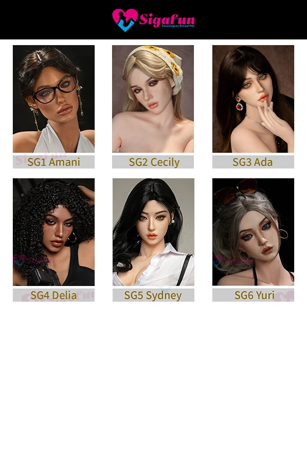 Sigafun Doll Soft Silicone Head - EU In Stock
