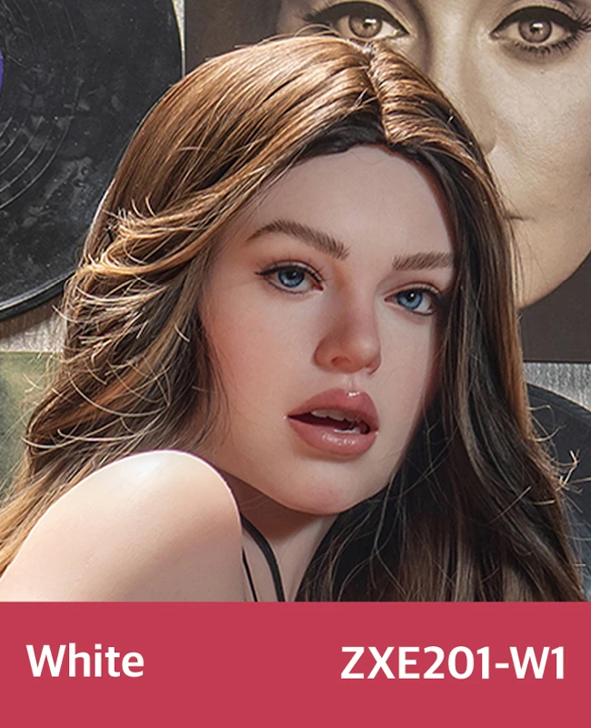 Zelex SLE Series ROS Silicone Head - White (Wig Version)