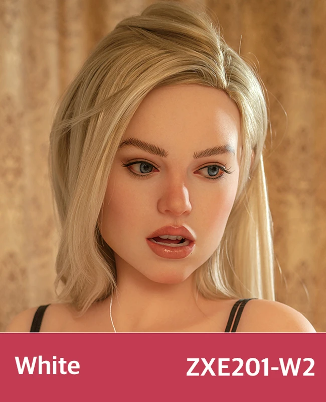 Zelex SLE Series ROS Silicone Head - White (Wig Version)