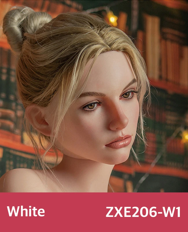 Zelex SLE Series ROS Silicone Head - White (Wig Version)