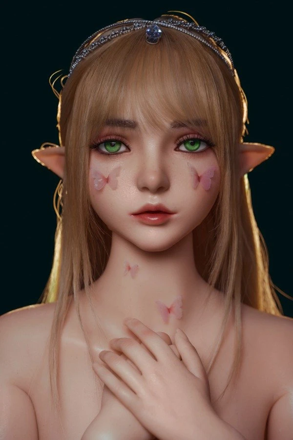 Sex Doll Silicone Head M8 Elle (Movable Jaw With Oral Structure)
