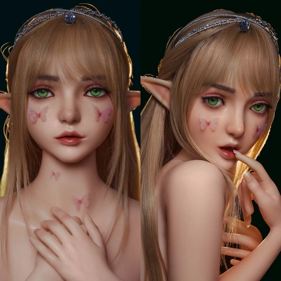 Sex Doll Silicone Head M8 Elle (Movable Jaw With Oral Structure)
