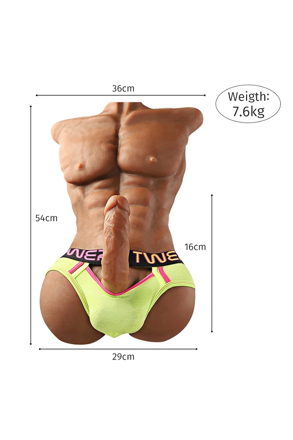 16.7lb Male Sex Doll Torso