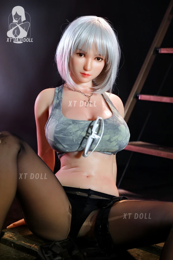 160cm G-cup White Hair Big Boobs Sex Doll Lola