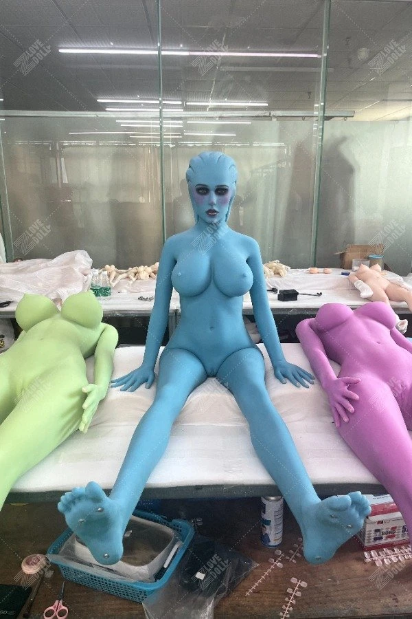 💥New Green Skin Alien Sex Doll Karsyn 156cm (Free 2nd Head)