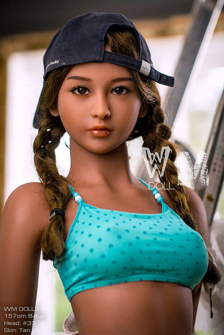 Asian black sex doll Charlotte 157cm
