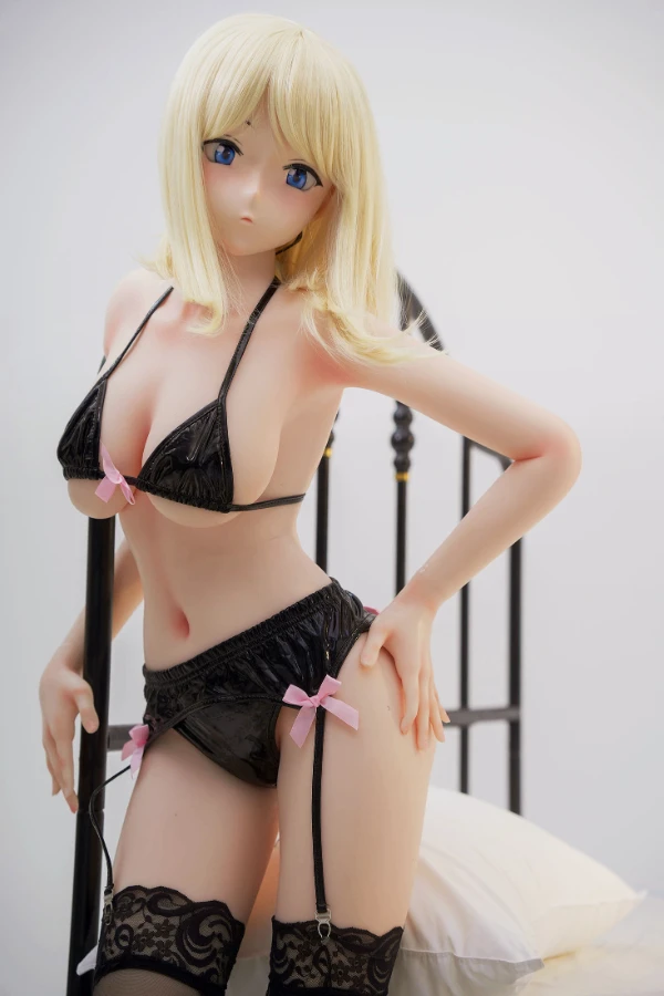 Cute Blonde Manga Sex Doll ShioriA 148cm