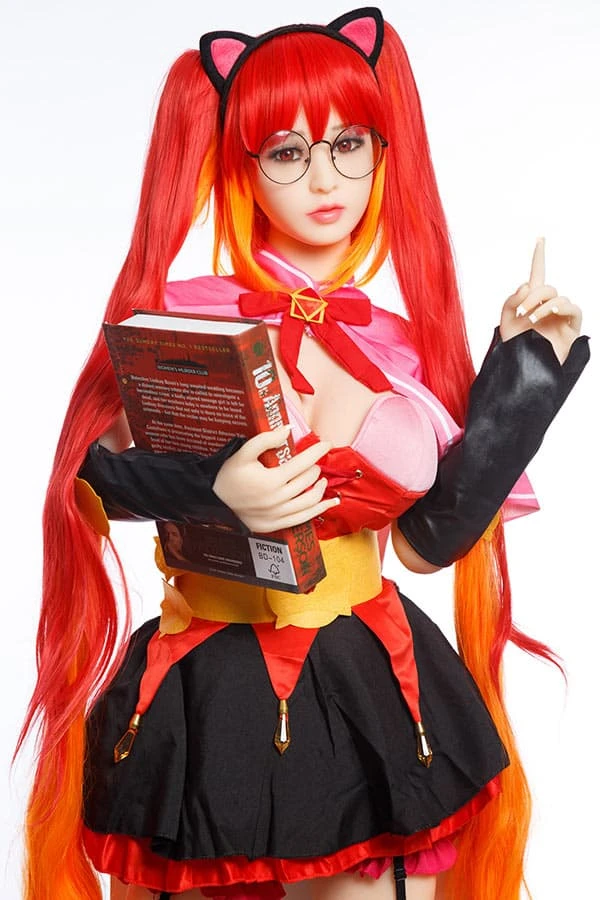 Best Japanese Anime Redhead Sex Doll Tessie 158cm