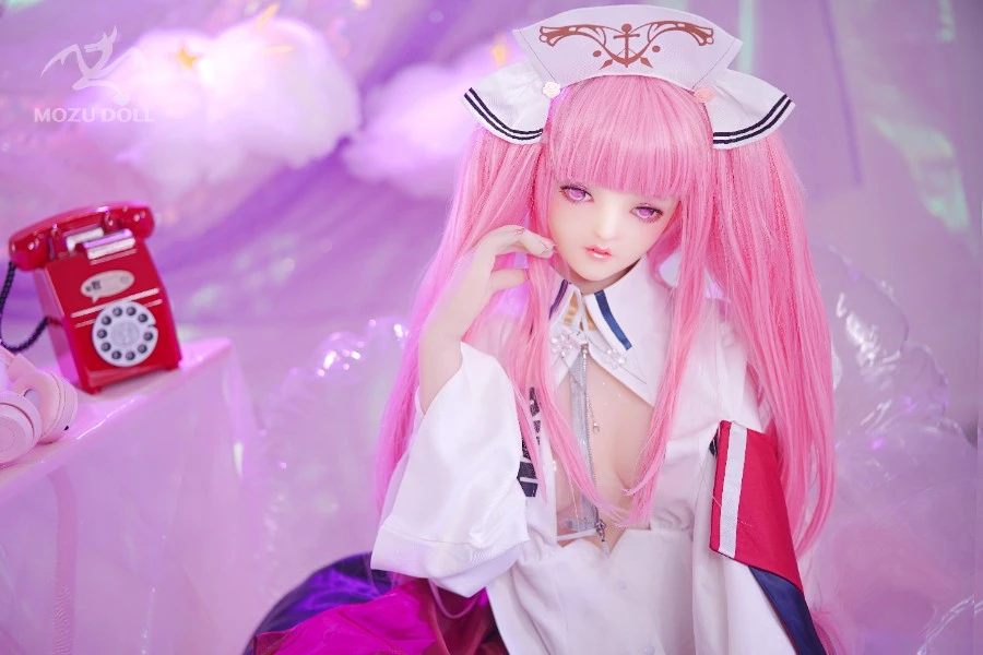 Pretty Pink Haired Nurse Sex Doll Lisa 145cm (Free Doll Same Clothes)