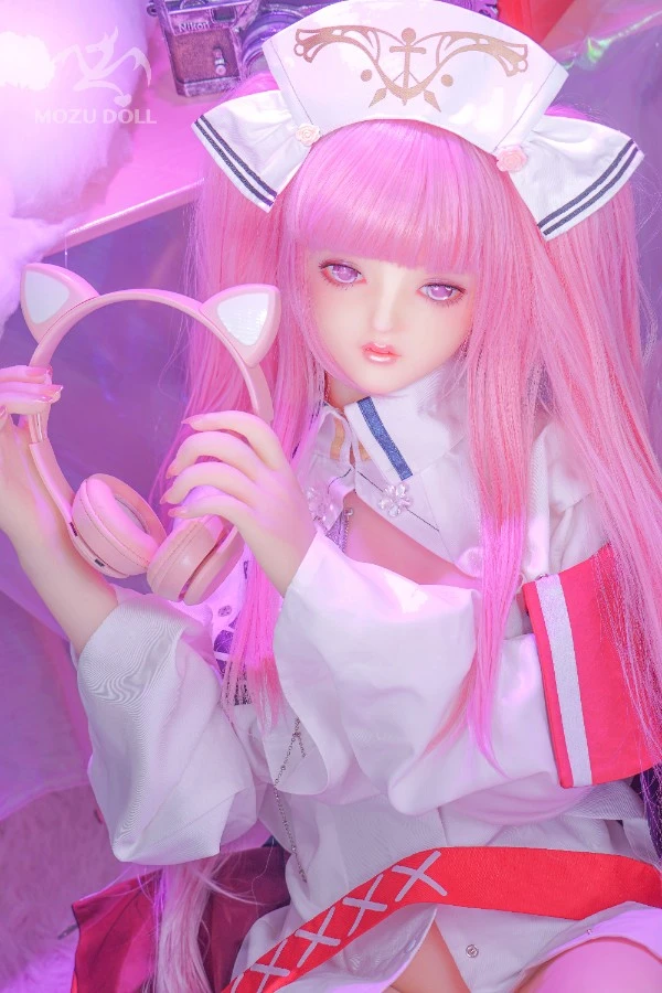 Pretty Pink Haired Nurse Sex Doll Lisa 145cm (Free Doll Same Clothes)