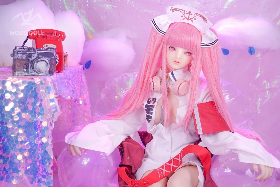 Pretty Pink Haired Nurse Sex Doll Lisa 145cm (Free Doll Same Clothes)